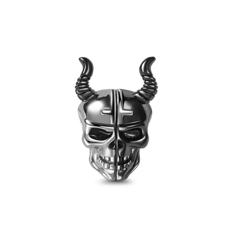 925 sterling silver hot selling cat pumpkin black series luminous skull charm bead pendant fit bracelets DIY European jewelry