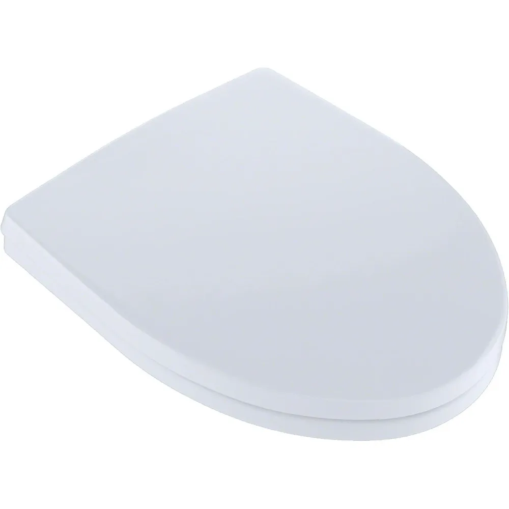 مقعد وغطاء مرحاض ممدود بطيء الإغلاق من Soirée SoftClose، قطن أبيض - SS214 # 01 #2