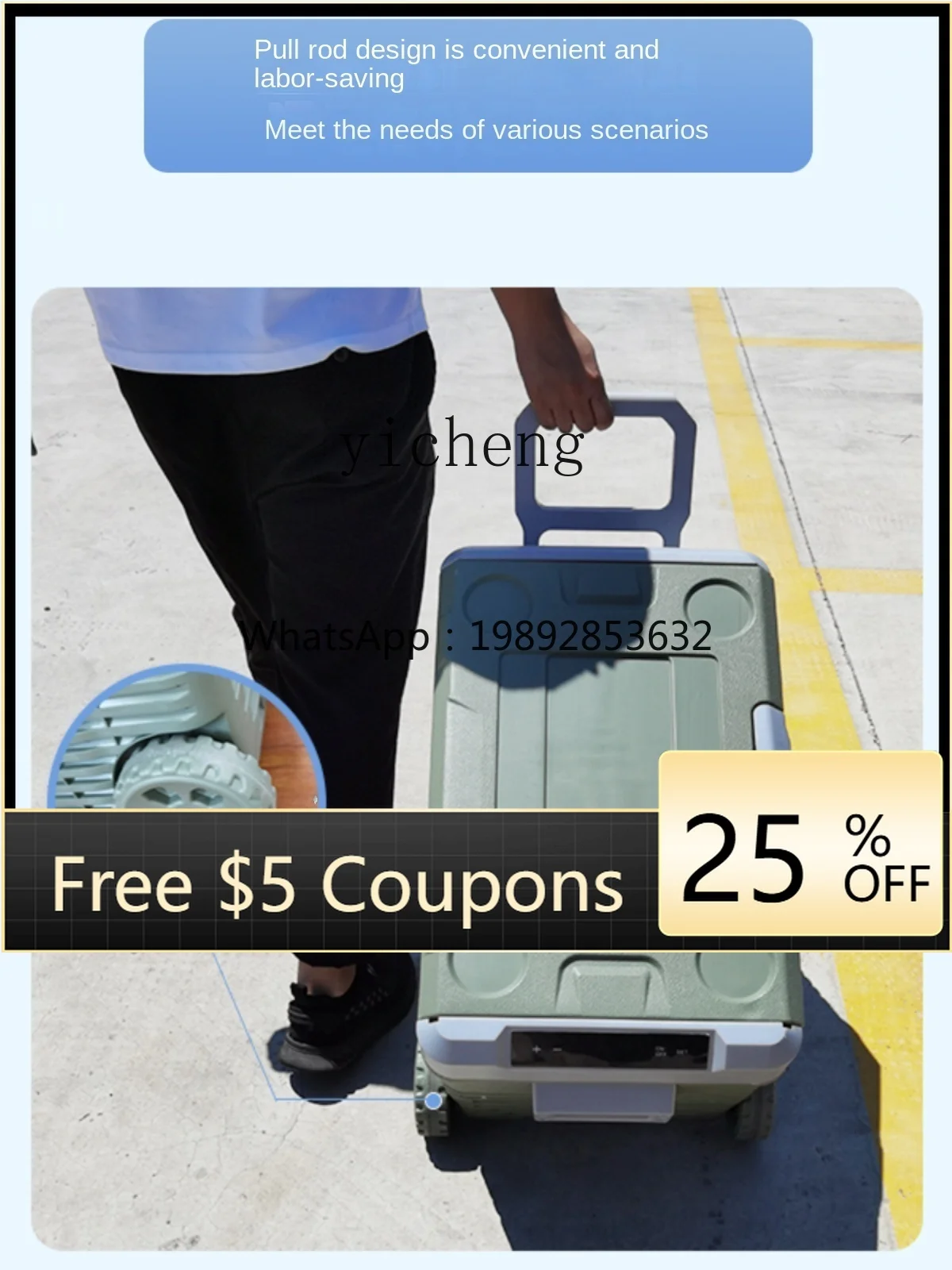 ABB Car Refrigerator Light-Duty Vehicle Dual-Purpose Compressor Refrigeration Mini Refrigerator Freeze Storage