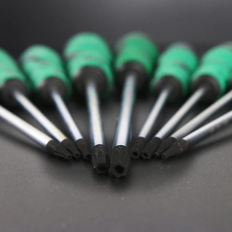 LAOA 1pc Torx Screwdriver S2 Alloy Steel Hexagonal Screwdriver with Medium Hole T6/T7/T8/T9/T10/T15/T20/T25/T30