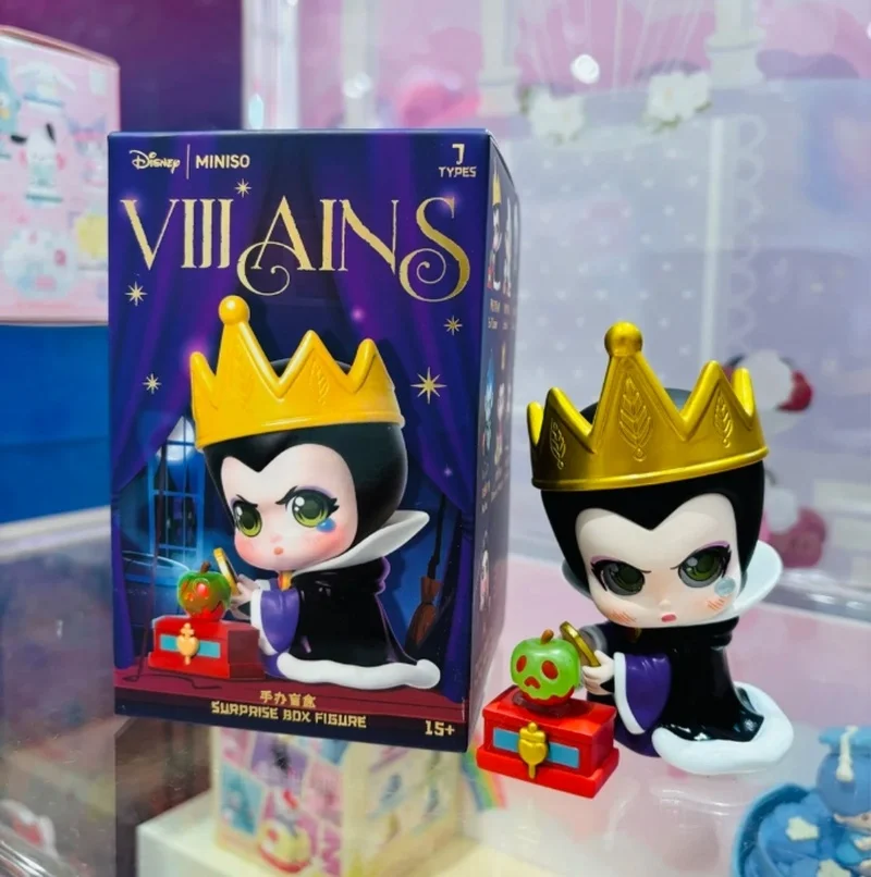 Original Villainous ตัวละครคอลเลกชันรูป Series กล่องตาบอดอินเทรนด์ของเล่นเด็กเครื่องประดับตุ๊กตาน่ารัก Queen แม่มดของขวัญวันเกิด