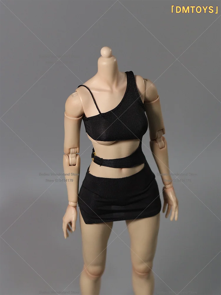 متوفر DMTOYS 1/6 مقياس أنثى الجندي مثير الحمالات الجوف خارج الورك المعانقة فستان ل 12 بوصة عمل الشكل دمية الجسم