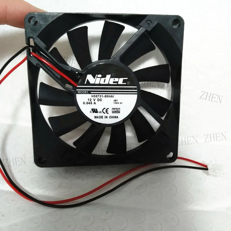 

S New for Nidec H35731-55HAI 12V 0.045A 2-wire Cooling Fan#QW