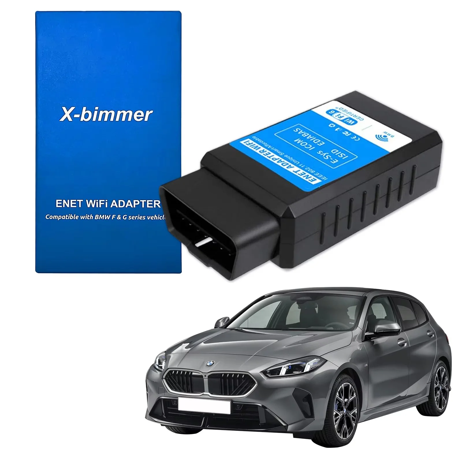 

Адаптер MHD для Bootmod3 WiFi, диагностический и кодирующий инструмент OBD2 для BMW F-серии, G/I-серии, совместим с BimmerCode/link, E-SYS