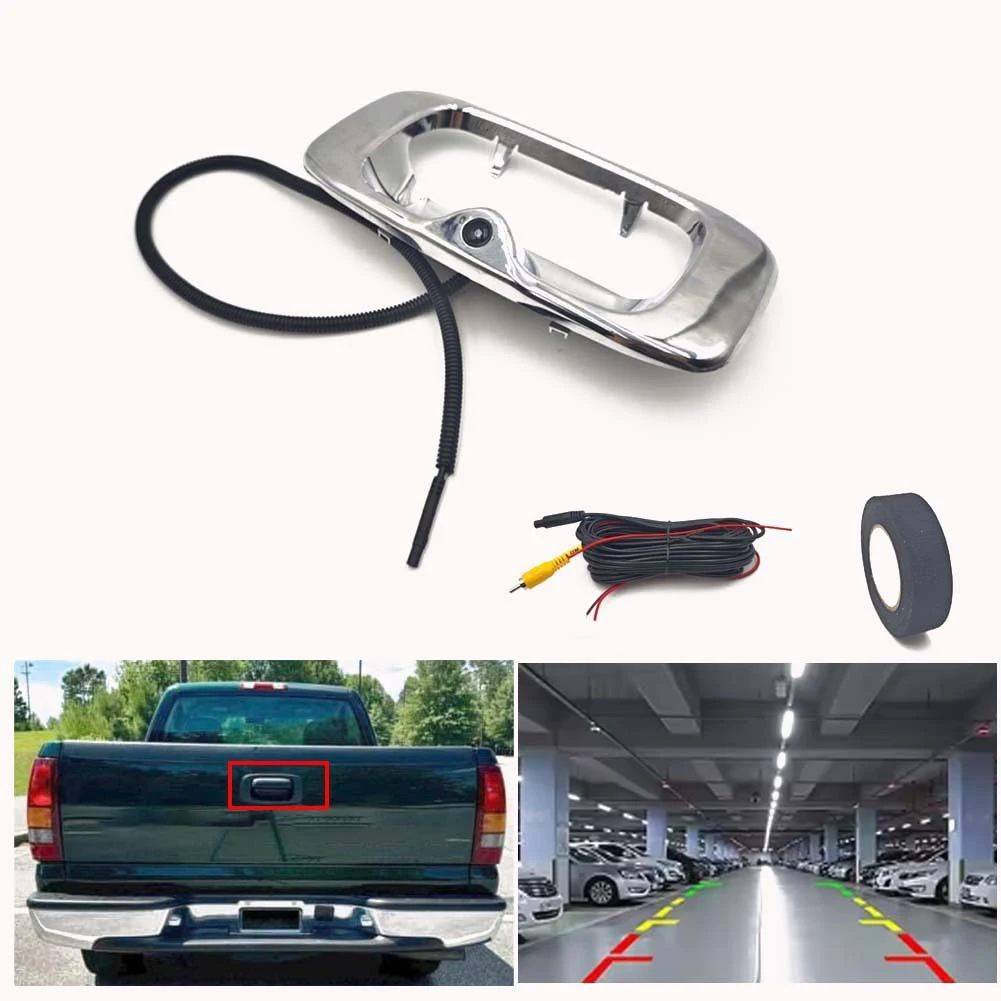 

Для Chevrolet для Silverado, ручка задней двери, камера заднего вида для GMC, Sierra 1999-2007, автомобильная электронная камера