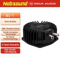 Nobsound Agitador de bajos táctiles de alta potencia Transductor subwoofer de 50 vatios para teatros en el hogar/coches