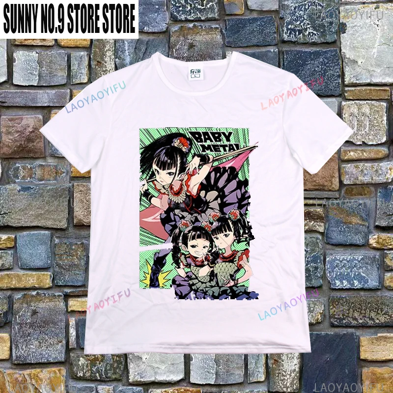 Japan Babymetal Rock Band Men's Fashion Casual Short sleeved T-shirt