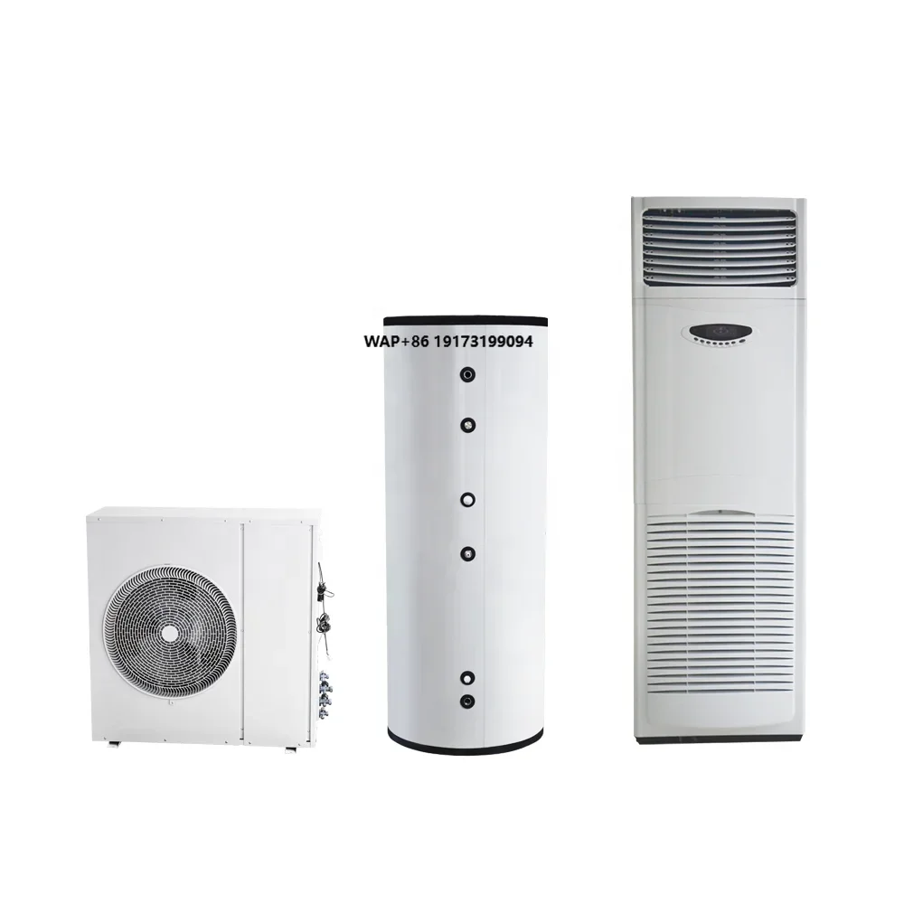 Split Floor Standing Type 36000BTU Heat Pump Water Heater Air Conditioner with 500L Hot Water Tank