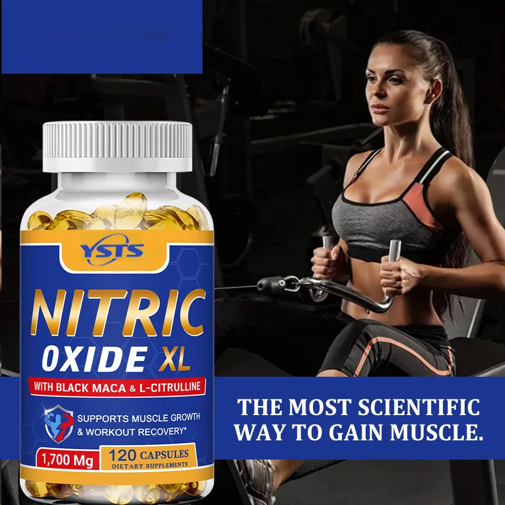 Nitric Oxide Supplement -  Supports Muscle Growth and Workout Recovery - Helps Athletic Performance