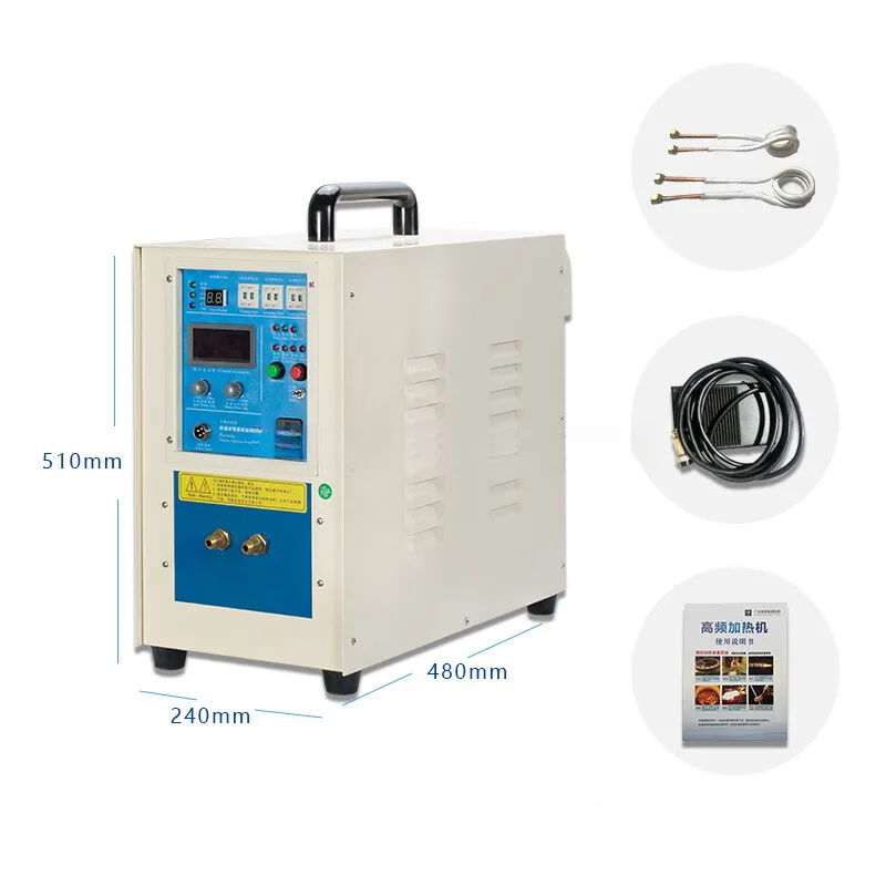 سخان محمول من الشركة المصنعة لذوبان الفولاذ المقاوم للصدأ مع ملف تحريض مخصص أنبوب نحاسي لمعدات التدفئة #5