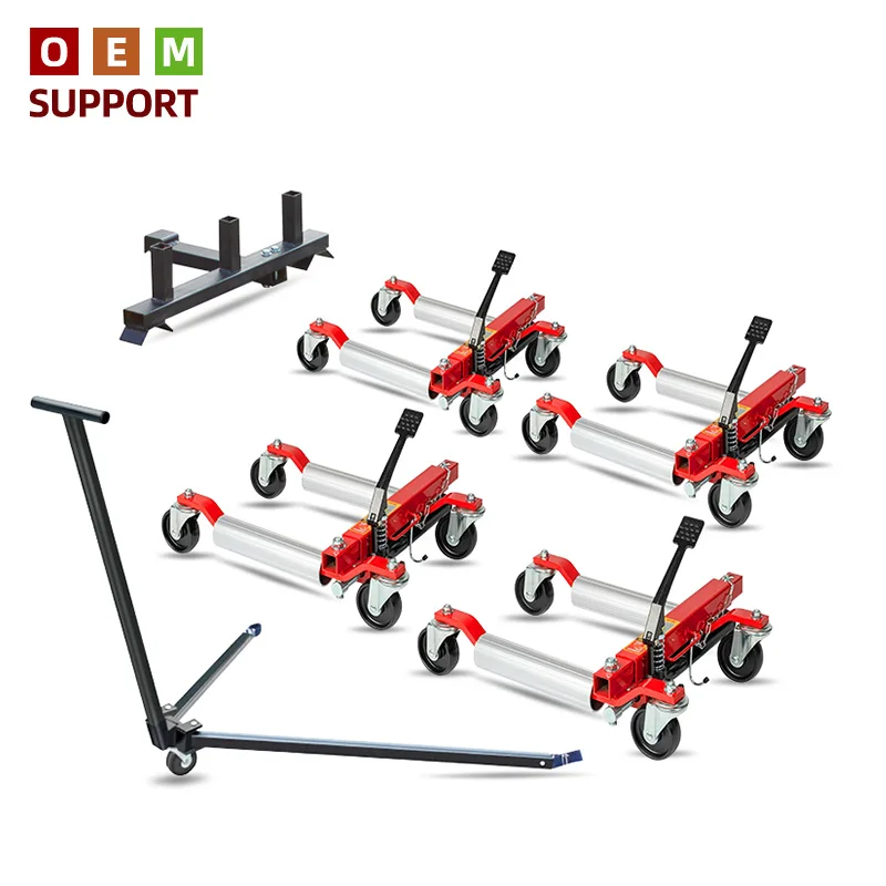 

KARLION High Quality Portable Car Mover New Type Vehicle Moving Tools with Hydraulic Positioning & Steel Car Jacks