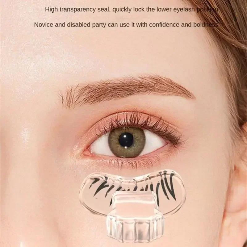 3 ชิ้น/เซ็ตขนตาแสตมป์การพิมพ์ 3D ทนทานกันน้ํา Assistant ลายฉลุแต่งหน้าขนตา DIY Lower Eyelash Stamp เสริมเครื่องมือ