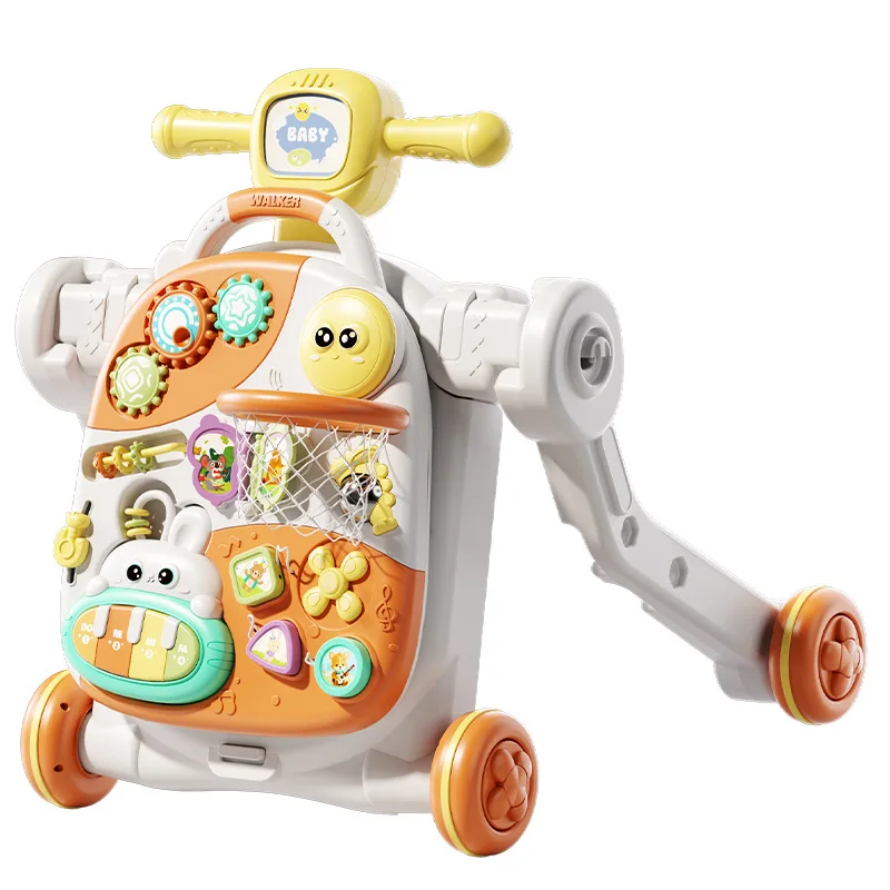 لعبة مشاية أطفال متعددة الوظائف - مناسبة للرضع من عمر 0 إلى 2 سنة. عربة المشي للتعليم المبكر للأطفال