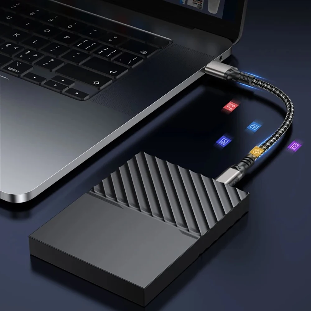 3A 60W QC 3.0 10Gbps USB3.2 Gen2 Cable USB 3.0/3.1/3.2 Cable USB A to USB Type C Data Transfer SSD Hard Disk Cable