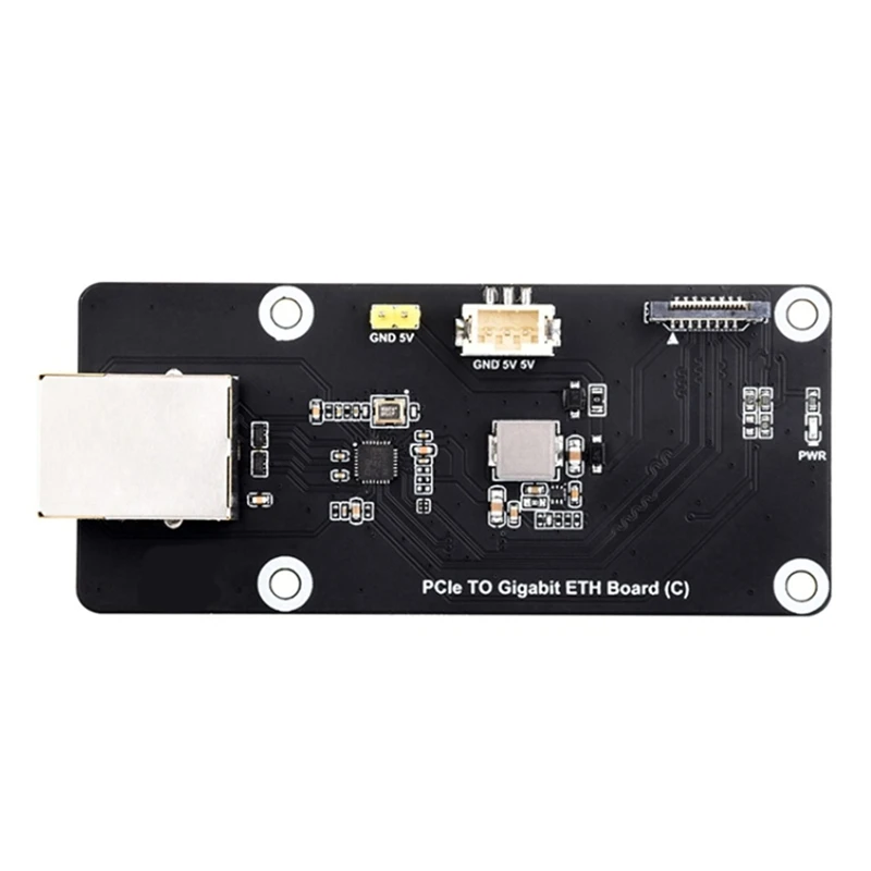 For Raspberry Pi 5 Dedicated Pcie To Gigabit Ethernet Port Expansion Board Side Installation, No Drive Plug & Play