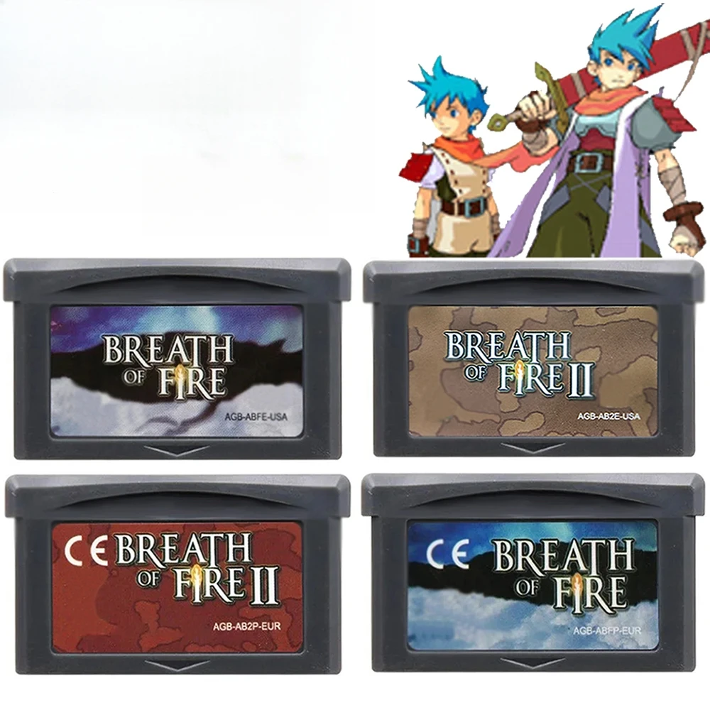 

GBA Game Cartridge Breath of Fire Series 32-Bit Video Game Console Cartridge Breath Fire 2