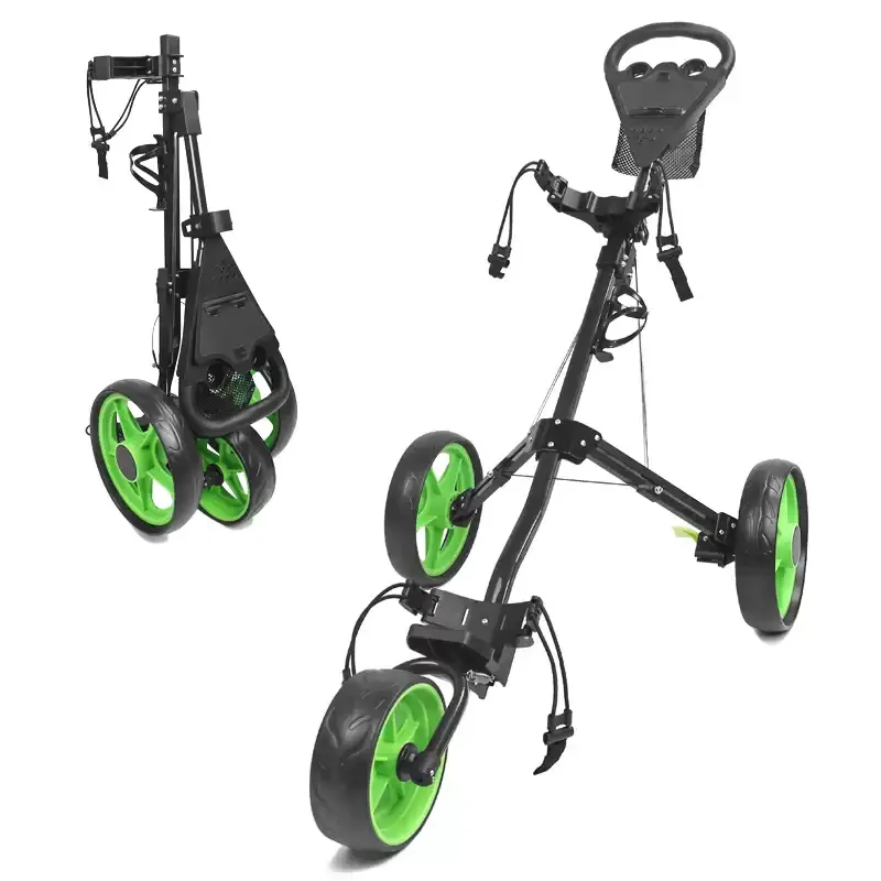 Factory Hot Selling 3 Wheels Hand Push Golf & Golf Trolley