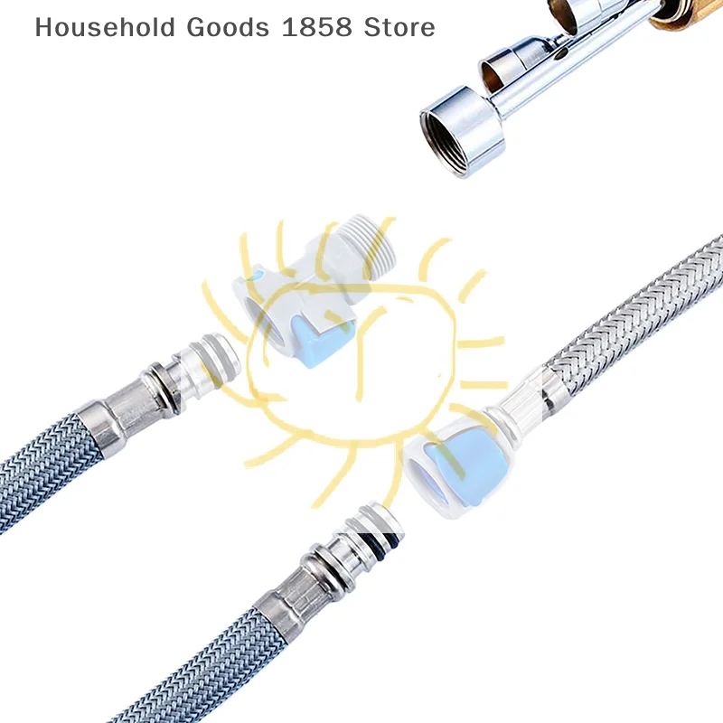 1/3/5PCS M10 To M15*1 Quick Connect Hose Connector Kitchen Faucet Hose Connector Water Hose Pipe Tap Connector Faucet Adapter