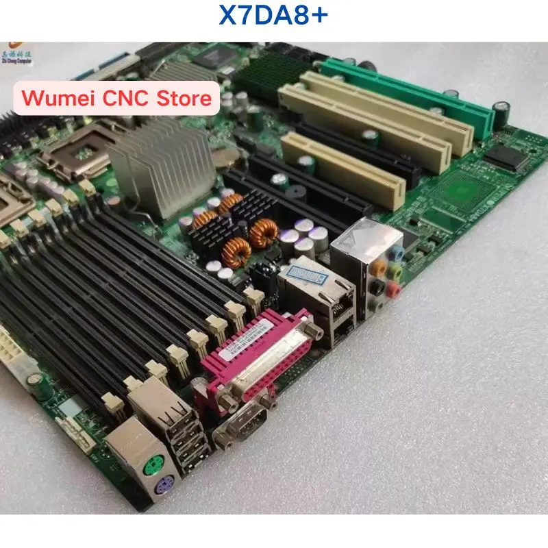 Second-hand test OK X7DA8+ Original  For Supermicro Dual 771-pin LGA Sockets Server Workstation Motherboard