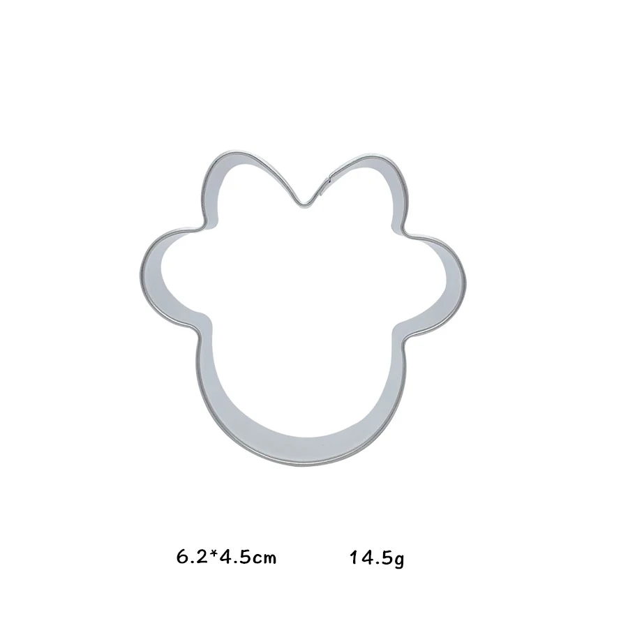 Modèle de découpe de strass créatifs en acier inoxydable, gâteau de souris