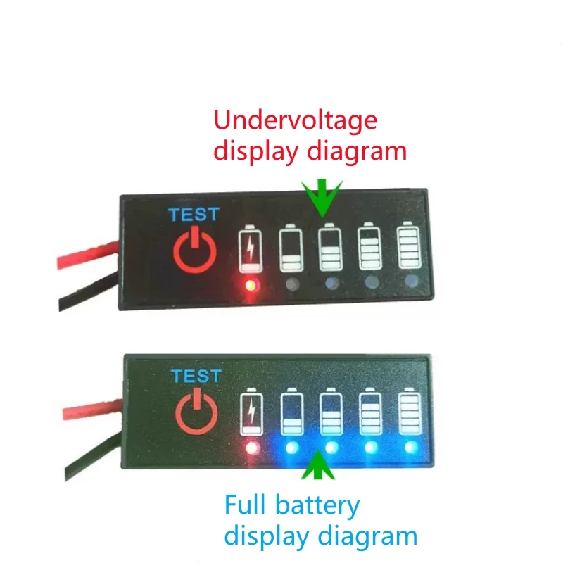 Pantalla de batería inteligente indicador de nivel de batería de litio 18650 Lipo Li-ion probador de carga de placa de capacidad 1S-7S 3,7-25,2 V