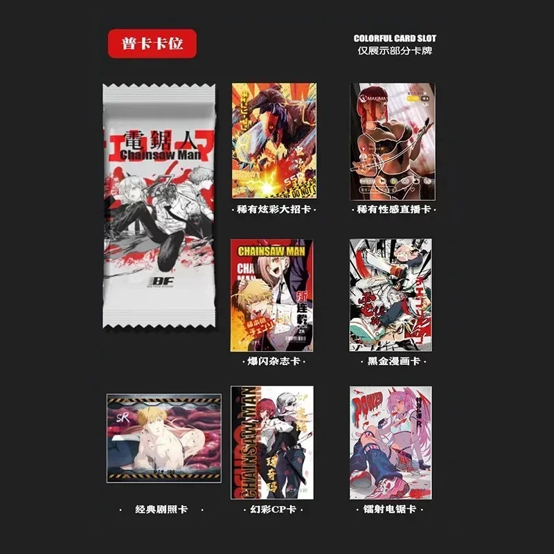 Kettingzaag Man Card Hit Card Retro Strips Manuscriptkaart Zeldzame Pvc Paar Gemonteerde Kaarten Anime Collectie Cardss
