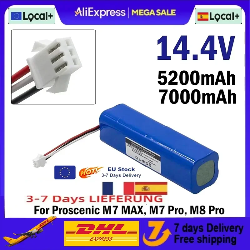 Batterie Li-ion rechargeable pour aspirateur robot XiaoMi Lydsto R1 Viomi S9 Roidmi Eve Plus, batterie R1 12800mAh