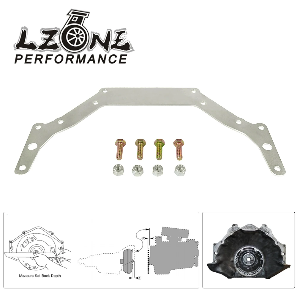 

LZONE — переходная пластина коробки передач для Chevy TH350 TH400 BOP-TO Silver GM Turbo-Hydramatic Transmission 700R/4 1962-Up