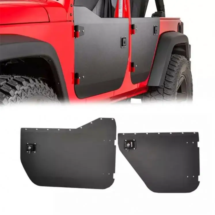 

Gobison New Style 2/4 Half Door Aluminum Panel Doors With Mirrors For Jeep Wrangle JL Half Door