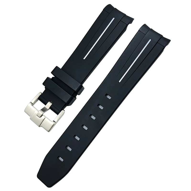 20mm 19mm Rubber Watchbands fit for Role Submariner GMT Rolex Certina Tissot Seamaster Longines 21mm 22mm Silicone Watch Strap