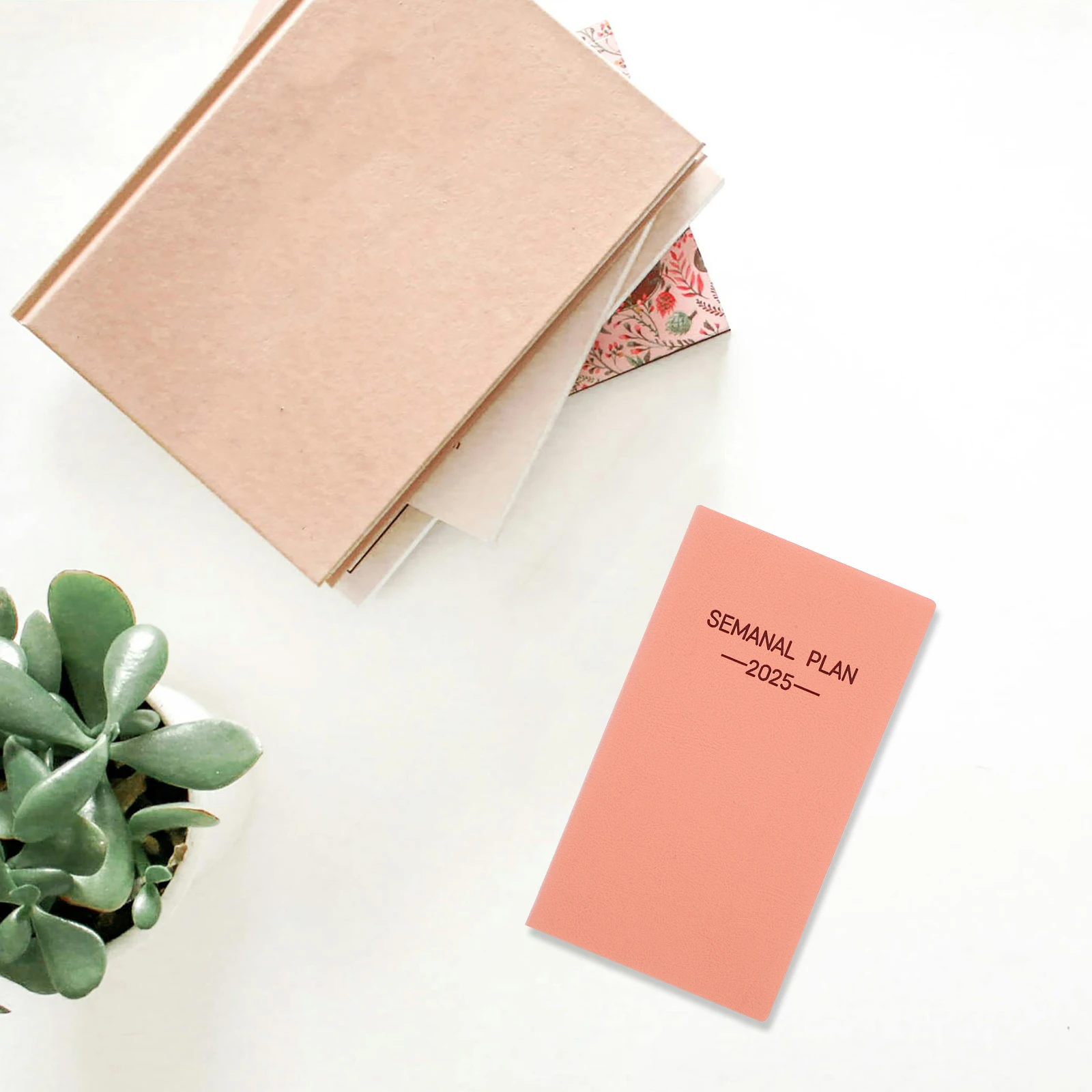 

Spanish Schedule Weekly Calendar Planner Notebook for Work School Business Small Size Portable Pocket Planner Thick Paper