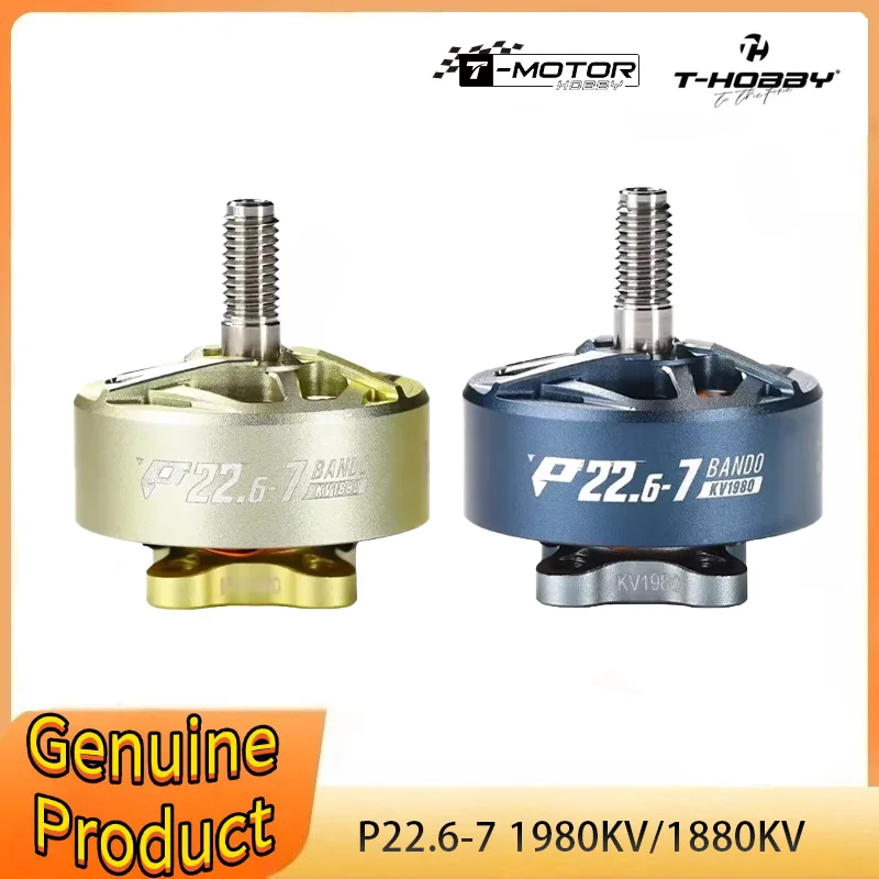 

T-HOBBY T-MOTORHOBBY P22.6-7 1880KV 1980KV Brushless Bando Motor with 5mm Shaft for 5-6inch RC FPV Racing Drones