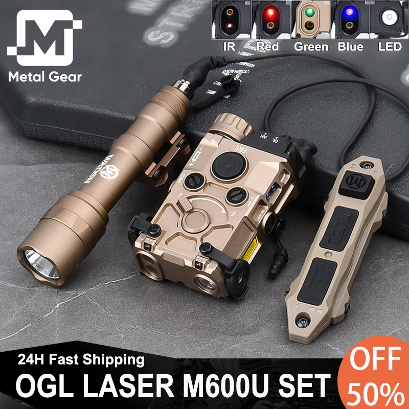 Tactical Metal Eotec OGL IR Sight Indicator White LED Light Wadsn M600U Flashlight Dual Funtion Switch Ogl Red Green Blue Laser