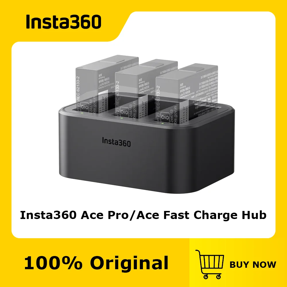 

Official & Original Insta360 Fast Charge Hub compatible with ACE/ACE PRO