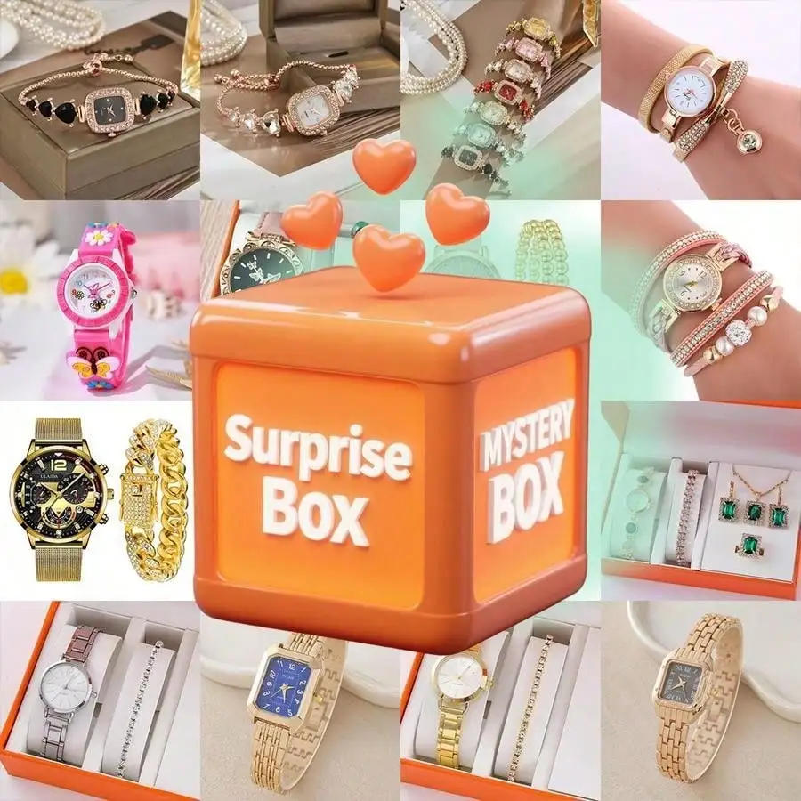 Caja Misteriosa de Relojes con Selección Aleatoria, Relojes Premium, Relojes Ajustables, Regalos Divertidos para Fiestas, Acción de Gracias, Navidad