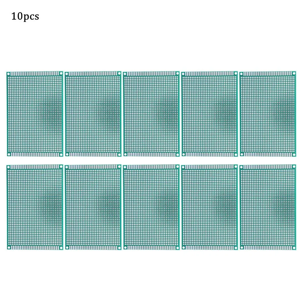 10pcs 8x12cm Double Side Prototype PCB Tinned Breadboard Circuit Board