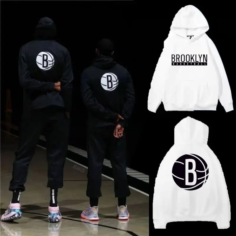 سترة كرة السلة الرياضية للرجال والنساء، بلوفر بقلنسوة، سترة الخريف والشتاء، ملابس غير رسمية فضفاضة