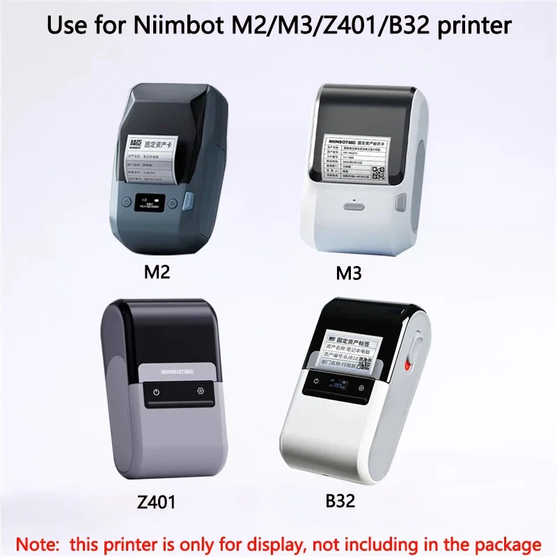 Niimbot M2/M3/B32/Z401 Transparent Label Self-adhesive Heat Transfer Printing Waterproof  Tear-resistant Clear Sealing Stickers