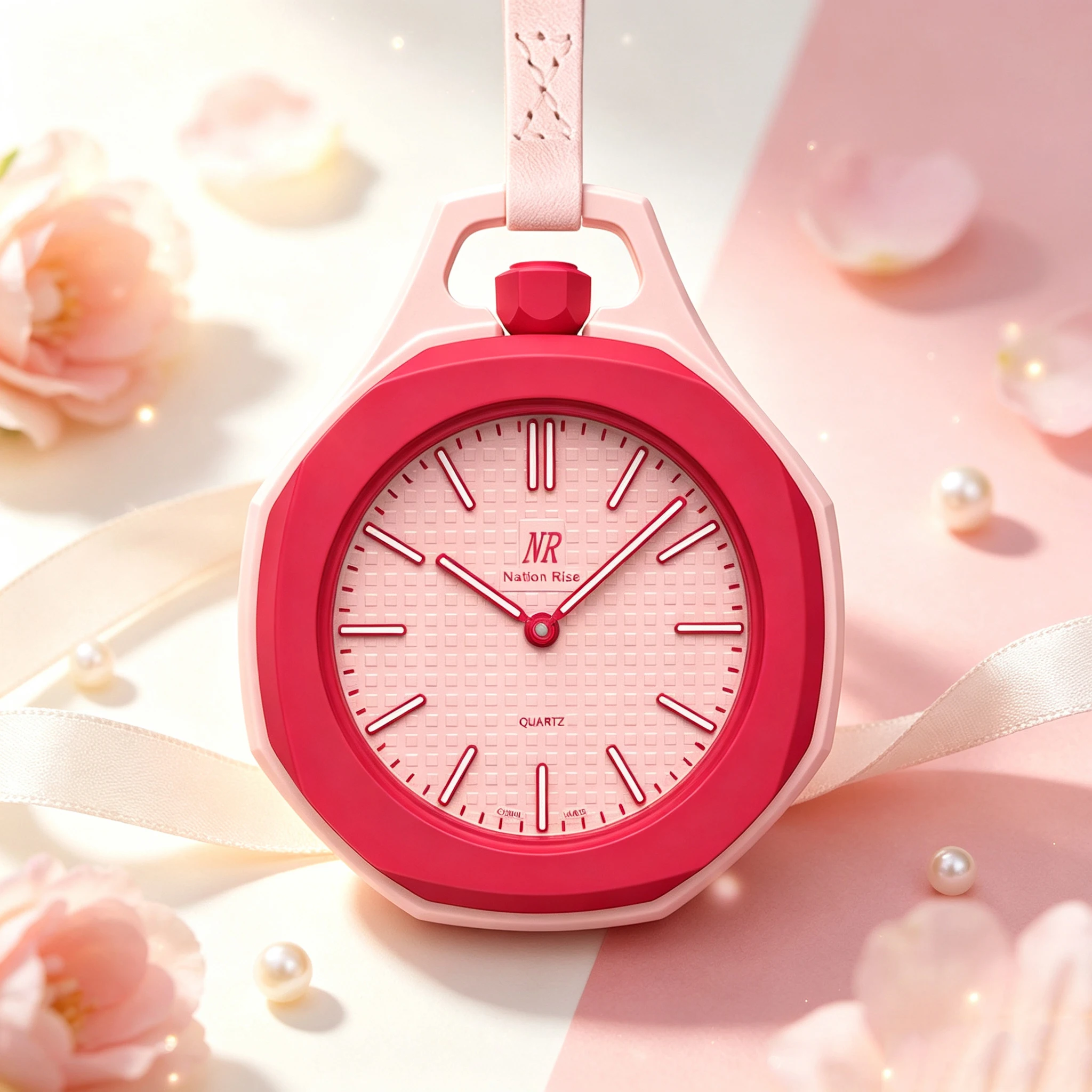 2026 Hot Sales Pocket Watch Octagonal Pop Style Necklace Quartz Movement Candy Color Quartz Watch Personality Removable - view 3