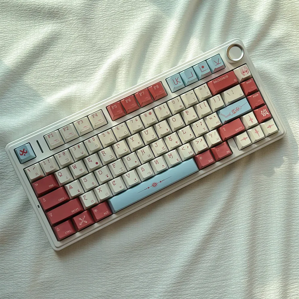 DYE FETISH Colapka Keycap Cherry Profile PBT 143 Keys 5 Side DYE-Sub Personality Kit For Gateron Switches Mechanical Keyboard