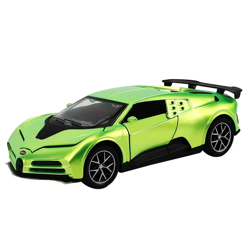 1:32 Bugatti Centodieci Alloy Car Toy Car Metal Collection Model Car Sound and light Pull Back Toys For Children Gift