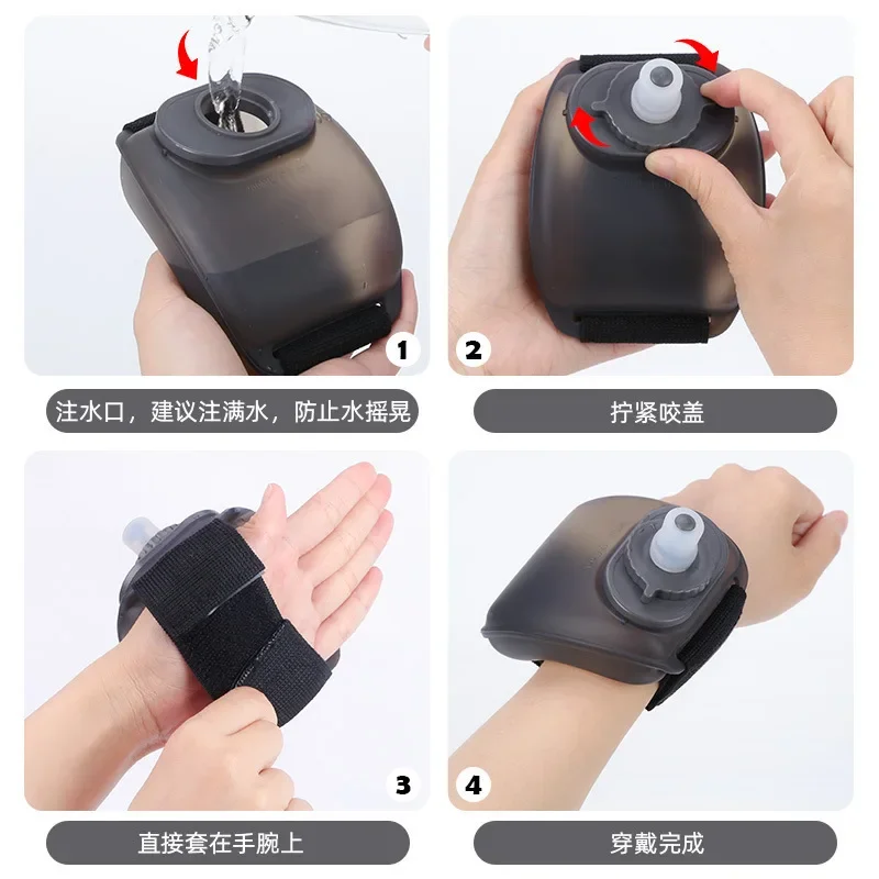 Outdoor Sports Wrist Kettle Portable Marathon Hydrating Artifact for Bicycle Cycling Mountaineering Camping Rock Climbing