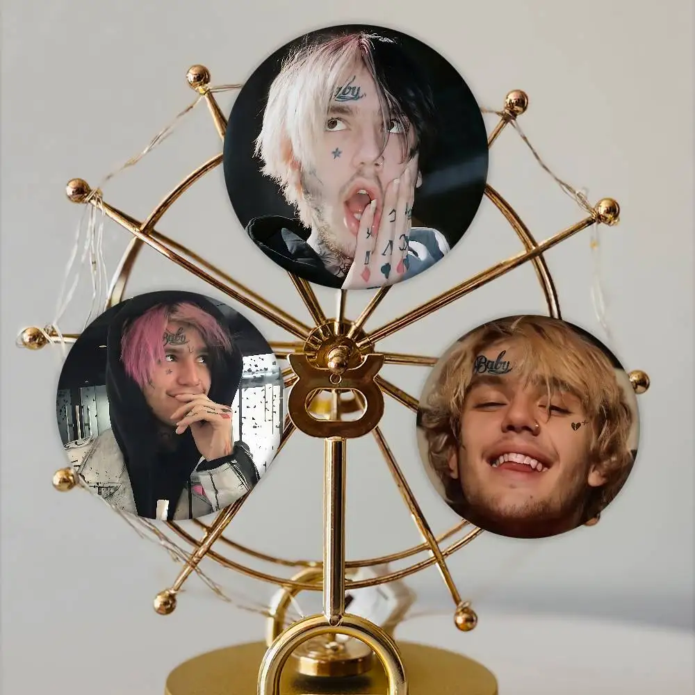 Pop Rapper Singer L-Lil P-Peep Badges Tinplate Soft Button Pin Brooch Metal Badge Custom Jewelry Accessories Hat Bag Lapel