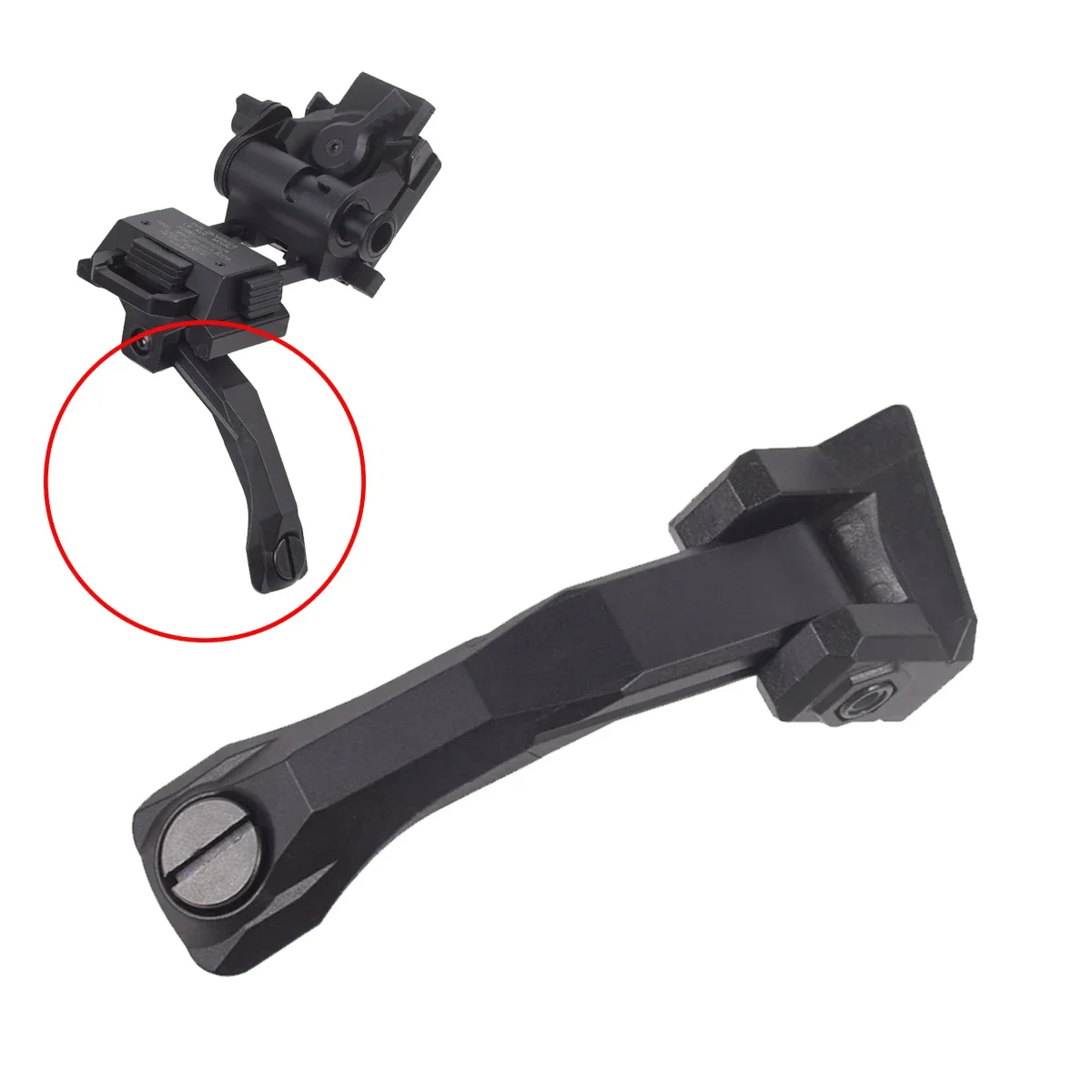 Ultralight Nylon J Arm Bracket NVG Bridge Mount J Arm Mount Conversion Adapter Weapon Outdoor Mounting Base Hunting Accessories