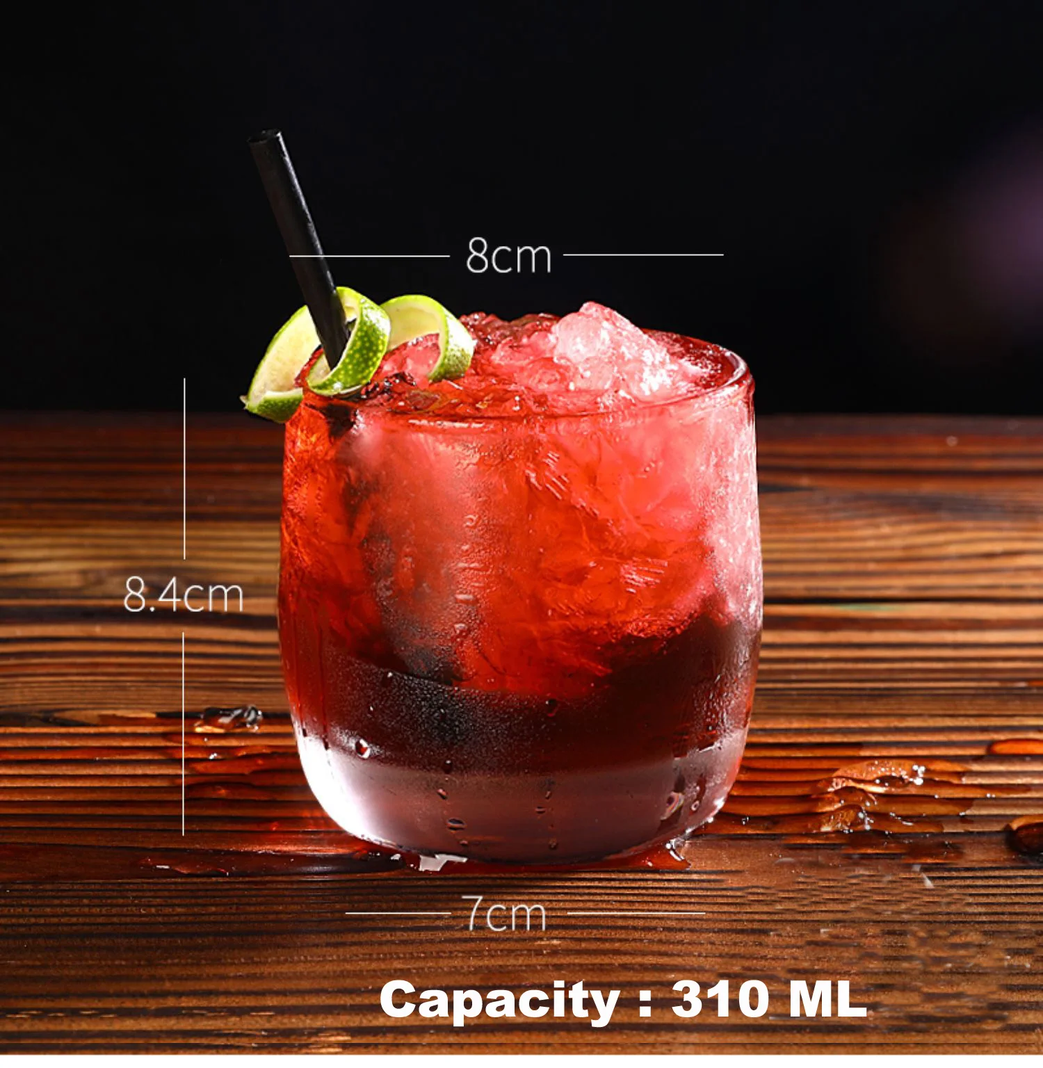 Imagem -05 - Redondo Heavy Base Clear Glass Whisky Drink Cups Copos de Alta Qualidade Conjunto de 2