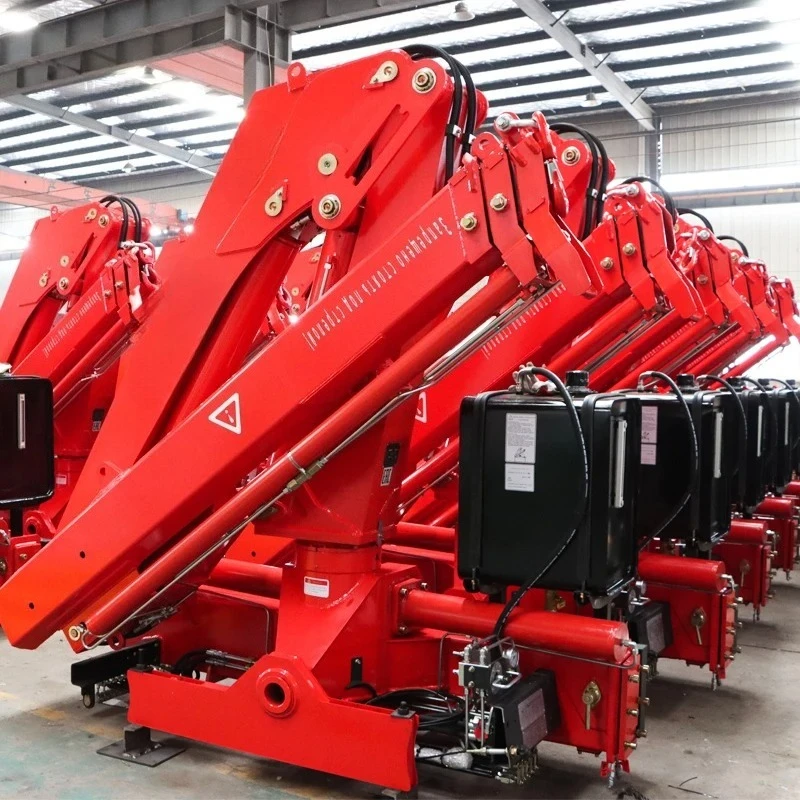Direct Sales Custom CIF Truck Mounted Hydraulic  Crane 3-14Ton Hydraulic Winch Personnel Basket Heavy Duty Building Construction
