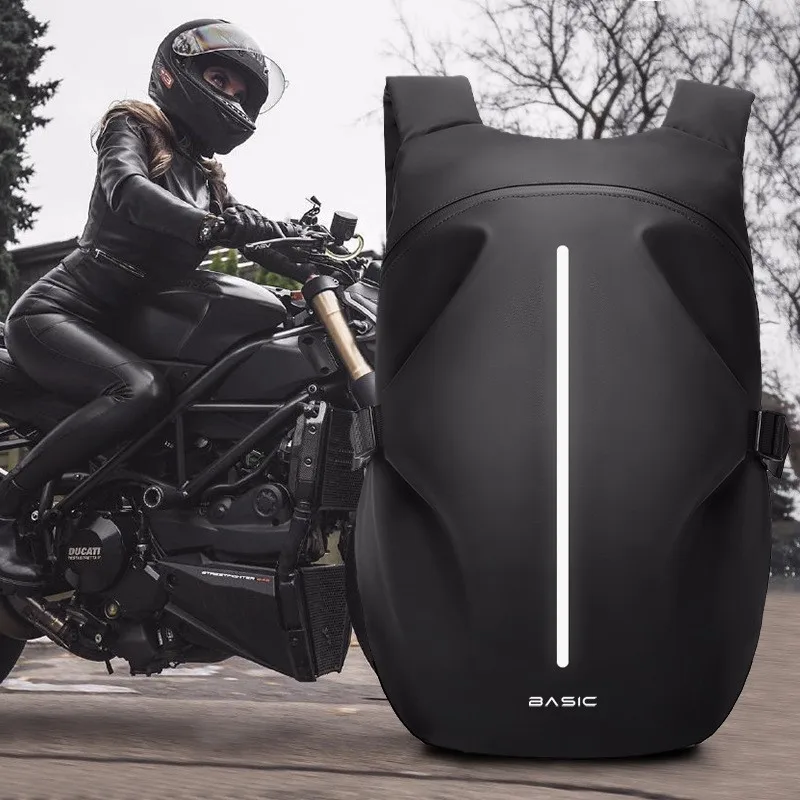 Mochila impermeável para motociclismo, saco de capacete completo, saco feminino de viagem, impermeável