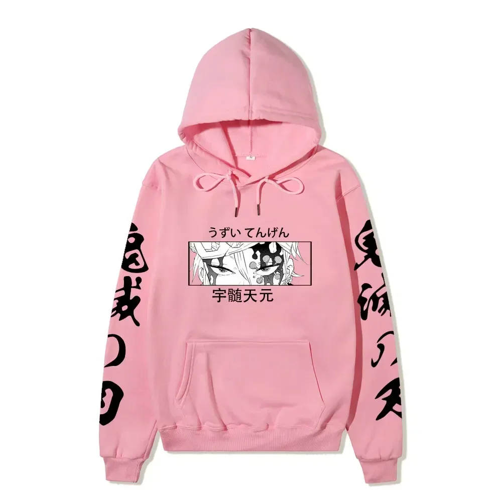 Anime Demon Slayer Hoodies Men Women Uzui Tengen Print Sweatshirt Harajuku Streetwweear Pullovers Clothes