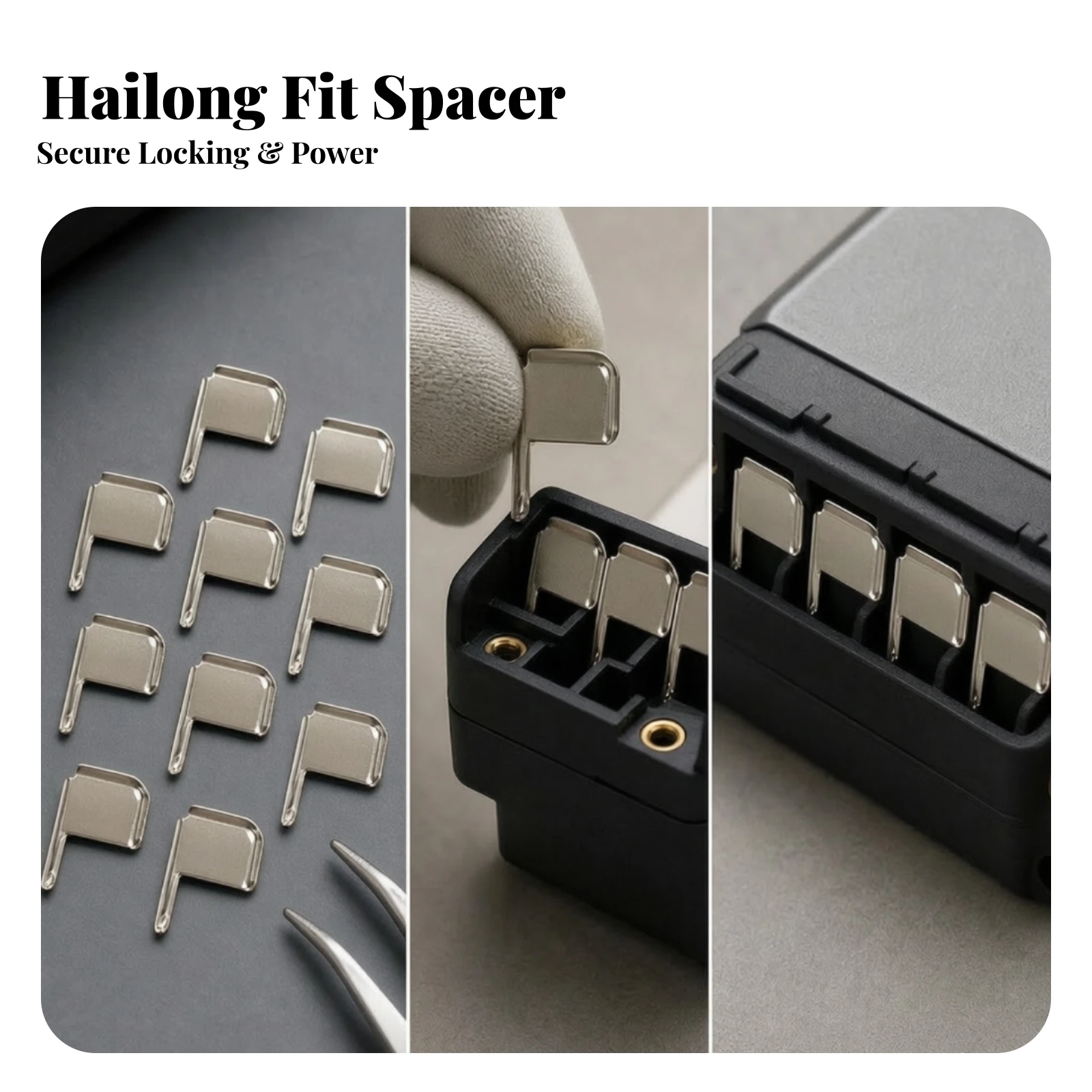 10 Pieces Metal Connector Pads Low Resistance L-Shaped Connector Pads Battery Plug Contacts Sturdy Hardware Repair