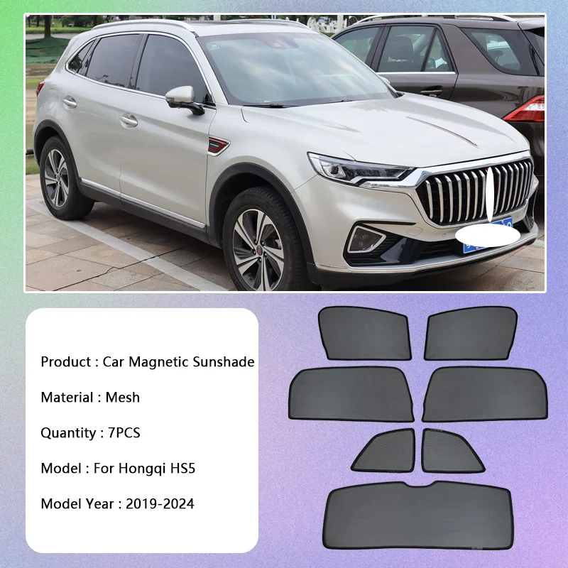 For Hongqi HS5 2019 2020 2021 2022 2023 2024 Protections Shield blocking Window Sunshade Privacy Side Shading Visor Accessories